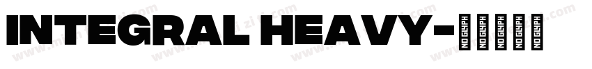 integral heavy字体转换